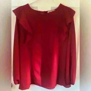 Women’s  size small red Haptics long sleeve blouse